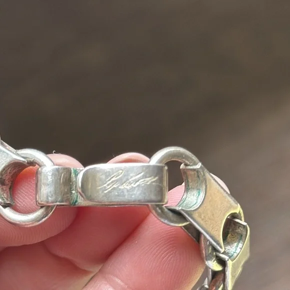 taxco San Miguel sterling silver 925 vintage Joyeria Cerroblonco link necklace - Picture 5 of 8